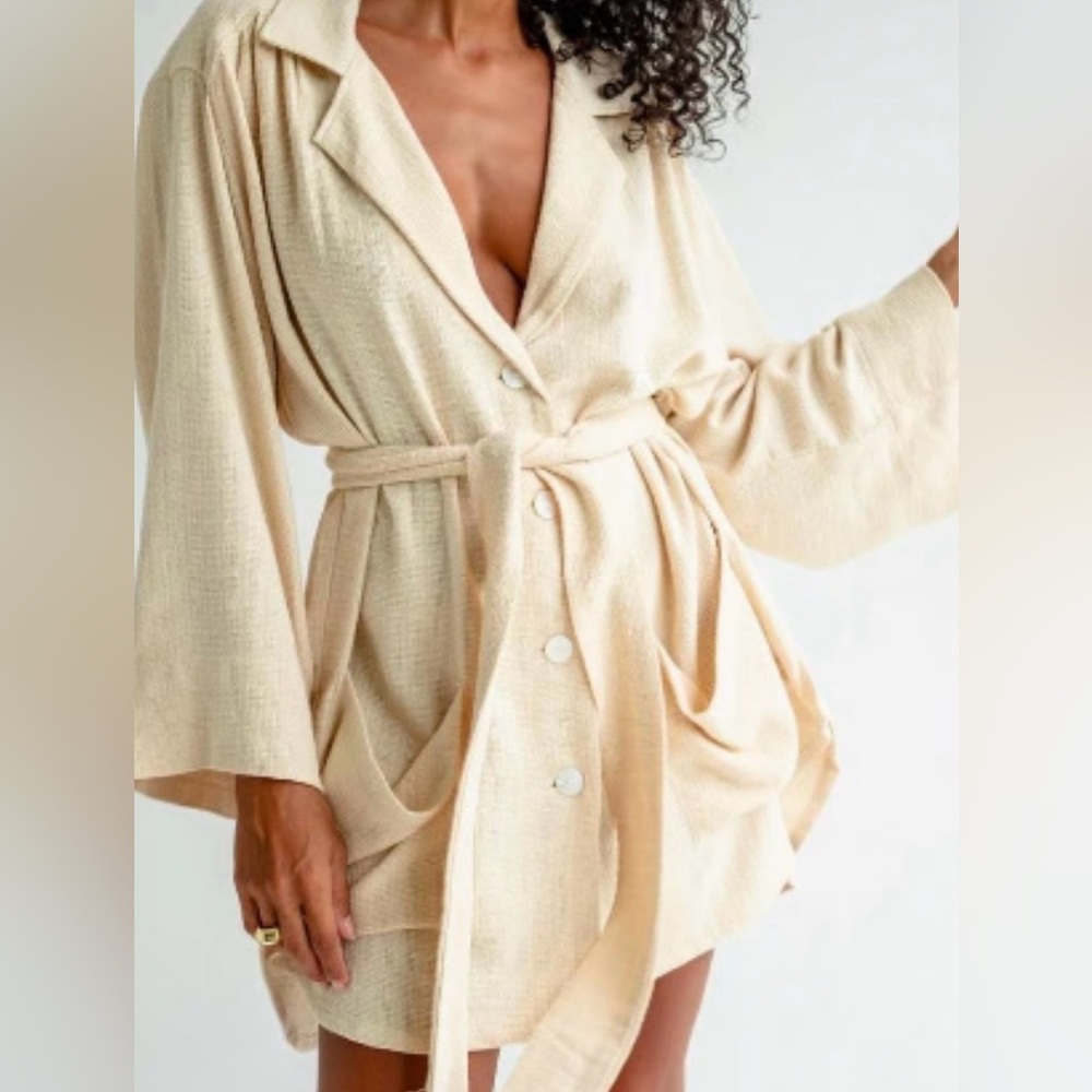 BAHHGOOSE Von Blazer Dress Almond